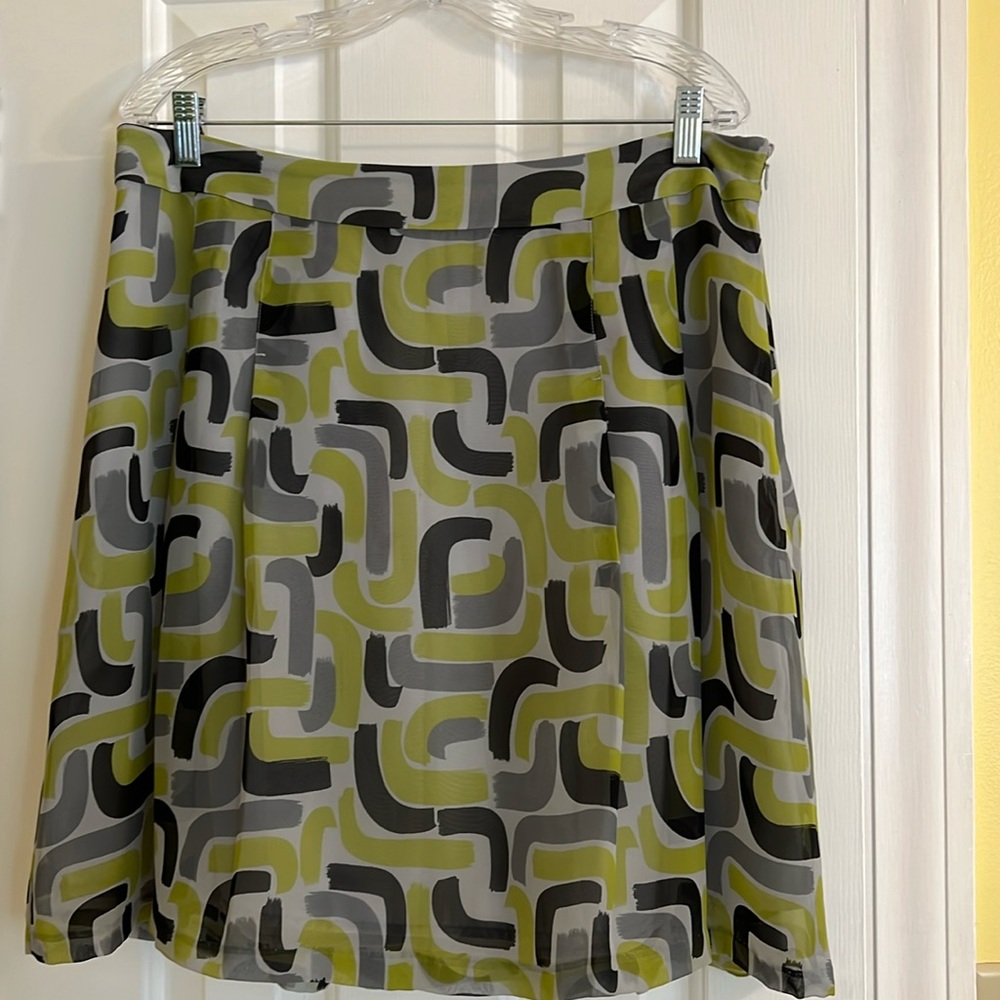 Banana Republic Geometric A-Line Skirt